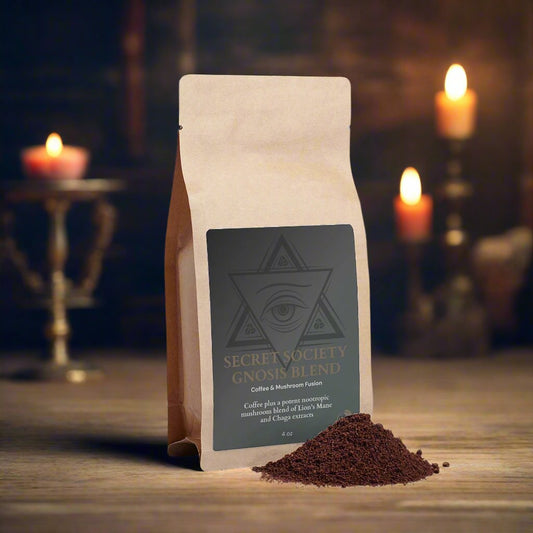 Secret Society Gnosis Blend - Chaga & Lion’s Mane Mushroom Coffee Fusion 4oz
