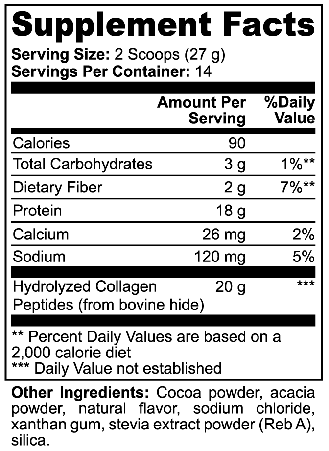 Grass-Fed Collagen Peptides (Rich Chocolate)