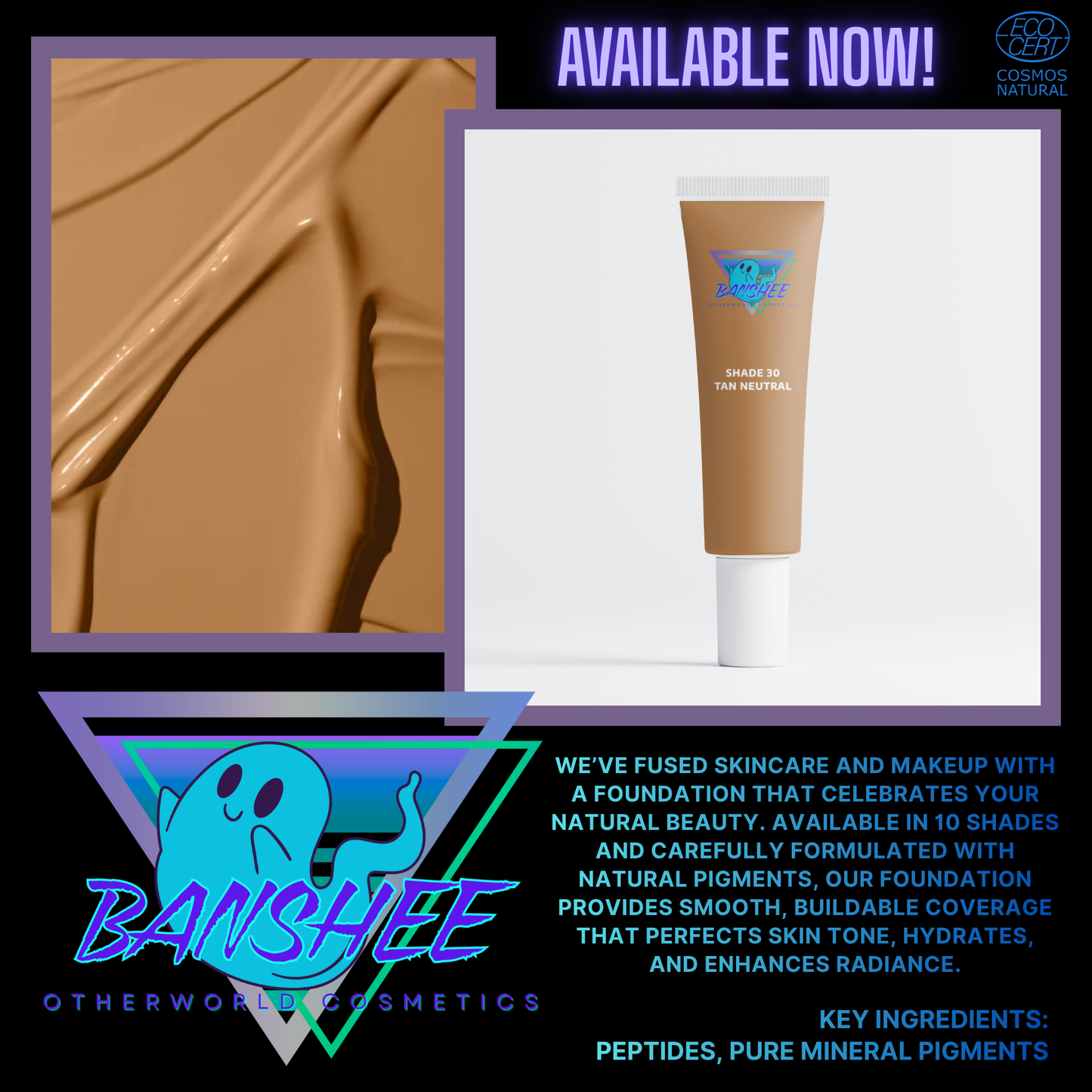 Banshee | Fond de Teint Infusé de Peptides-30 Teint Neutre