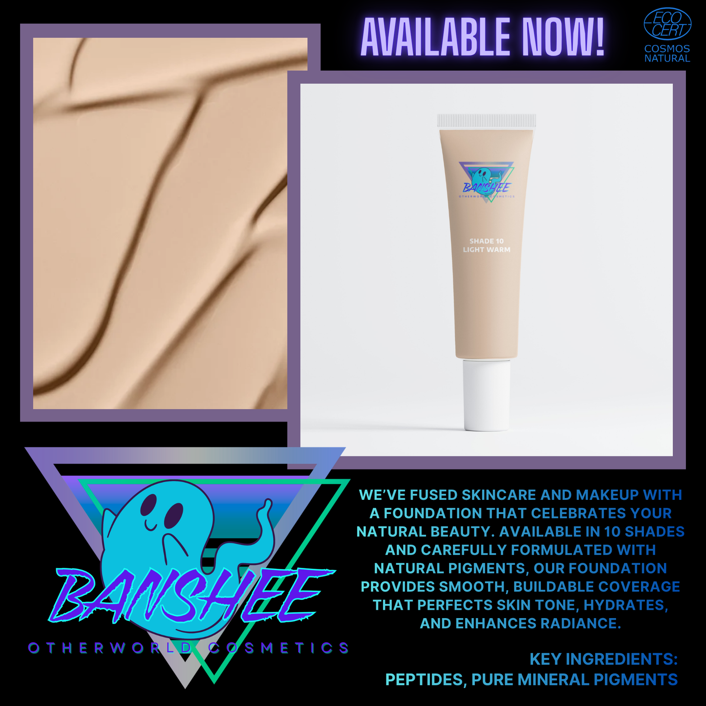 Banshee | Peptide Infused Foundation-10 Light Warm