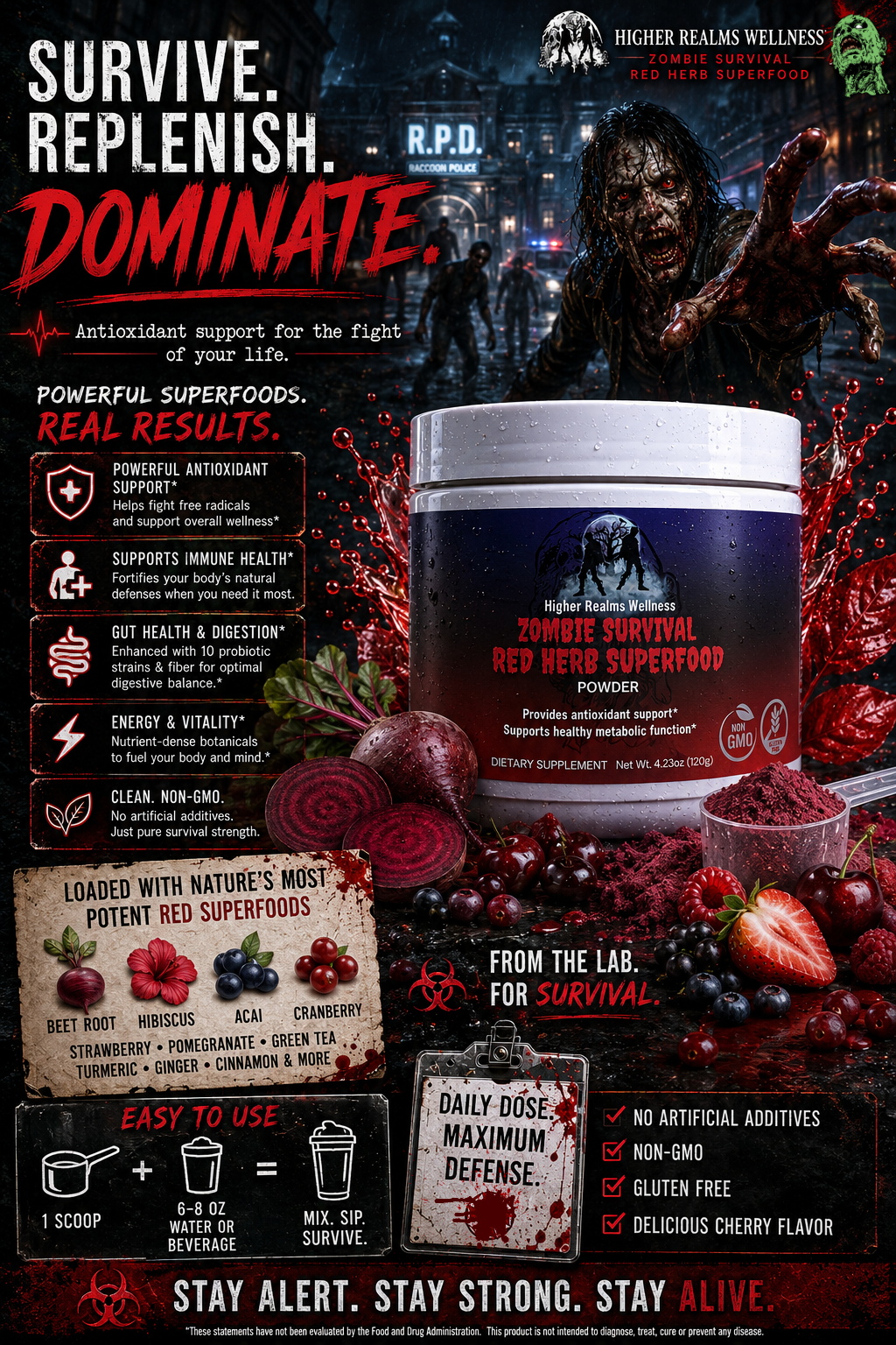 Zombie Survival | Red Herb Superfood