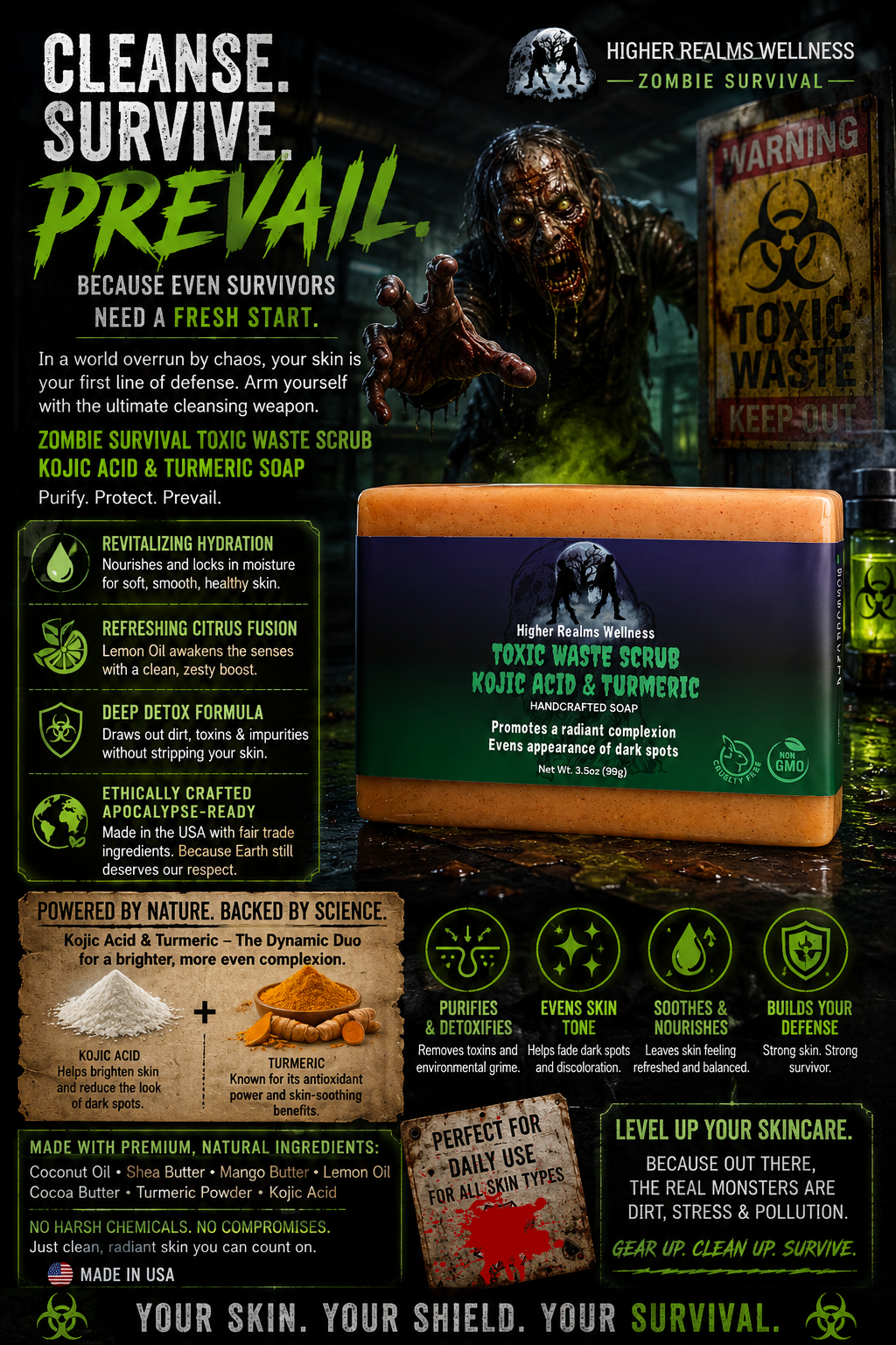 Zombie Survival | Toxic Waste Scrub Soap