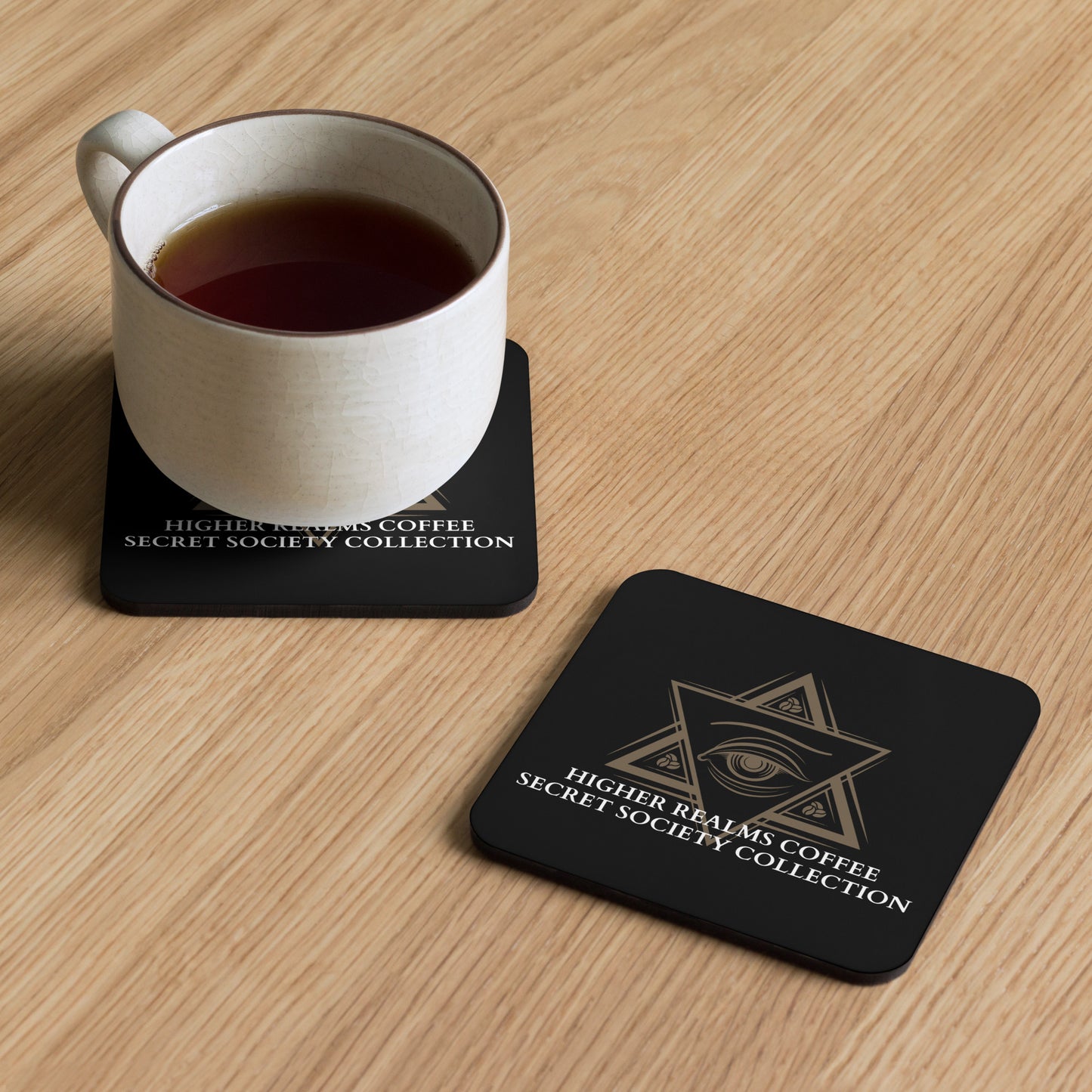 Secret Society Collection Cork-Back Coaster (Gold)