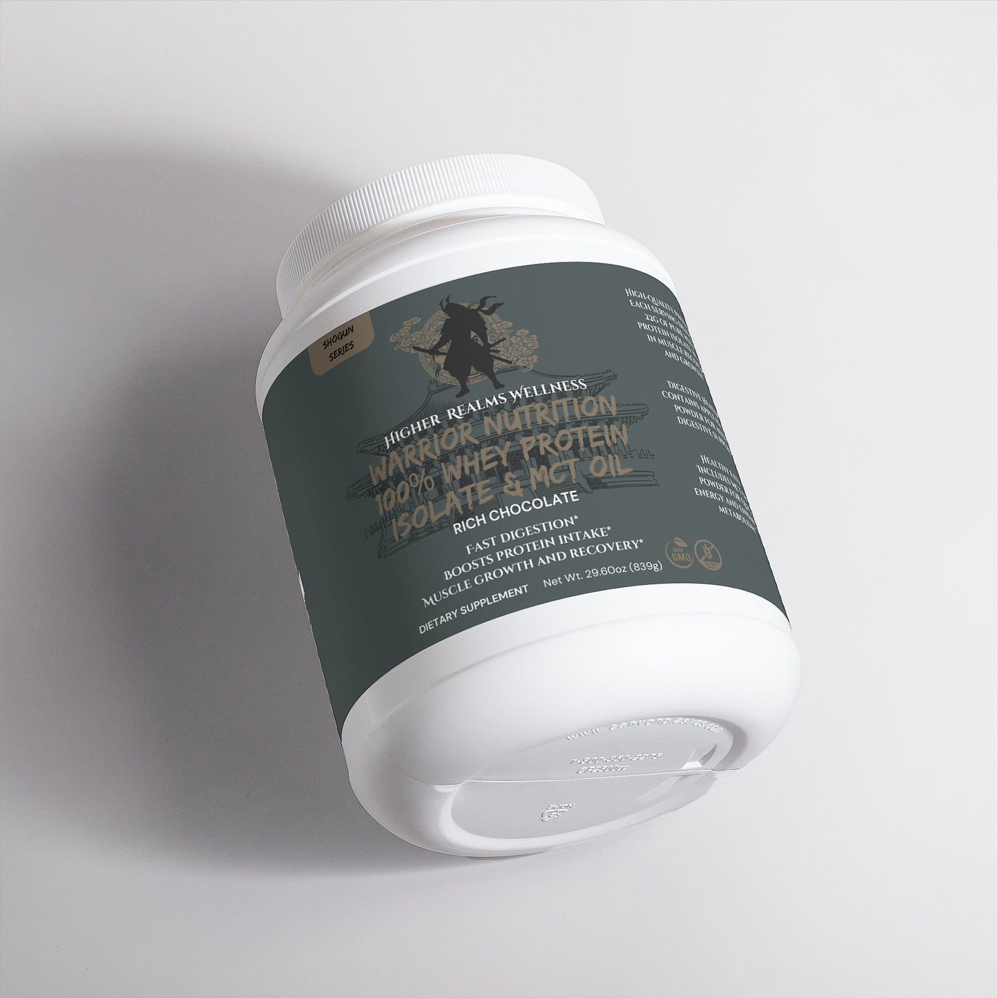 Warrior Nutrition 100% Whey Protein Isolate & MCT Oil (Rich Chocolate)