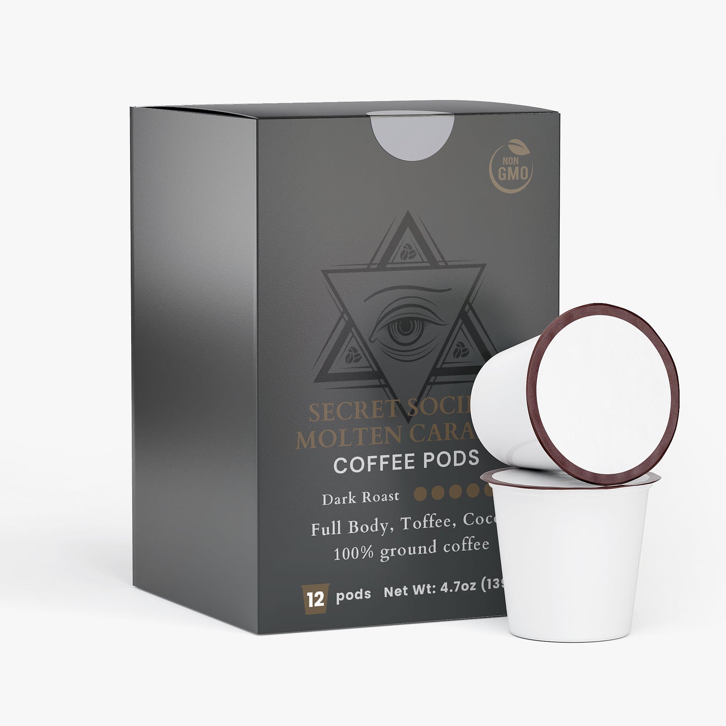 Secret Society Molten Caramel | Coffee Pods (Dark Roast) 36pk