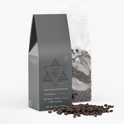 Secret Society Molten Caramel | Coffee (Dark Roast) 36oz