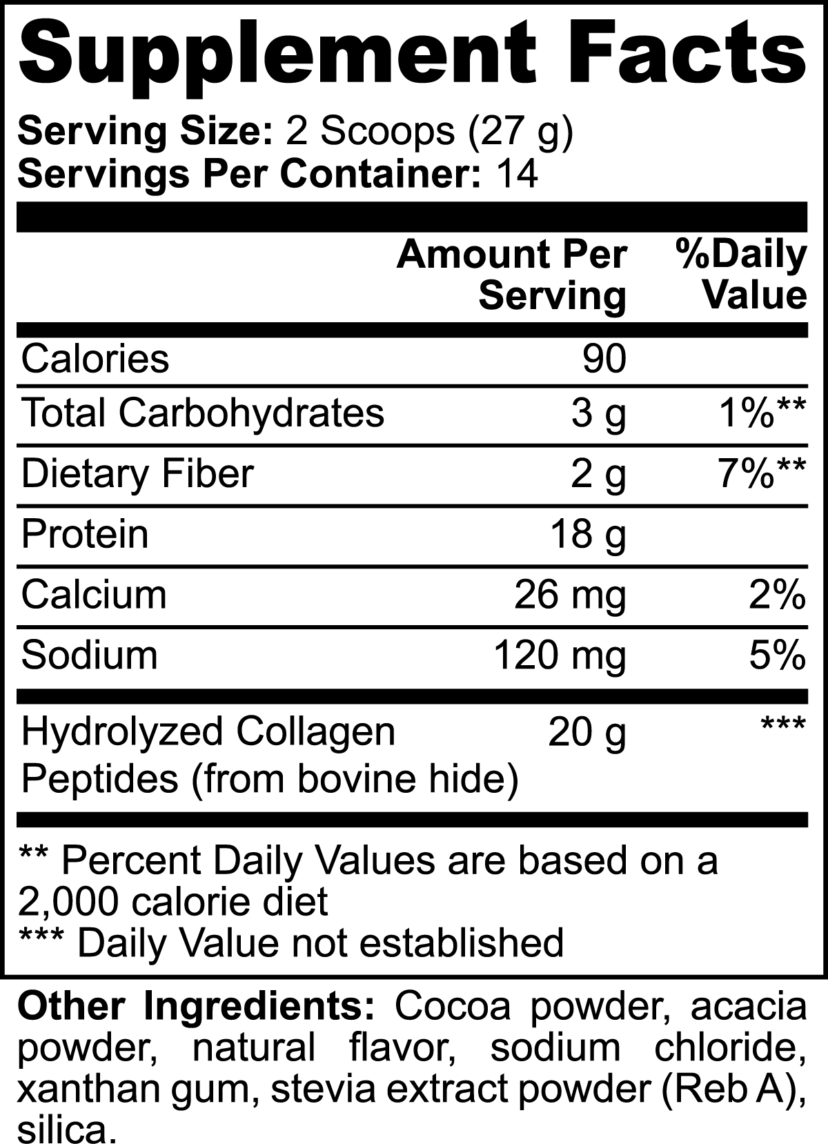 Grass-Fed Collagen Peptides (Rich Chocolate)