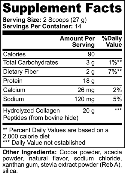 Grass-Fed Collagen Peptides (Rich Chocolate)