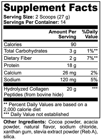 Grass-Fed Collagen Peptides (Rich Chocolate)