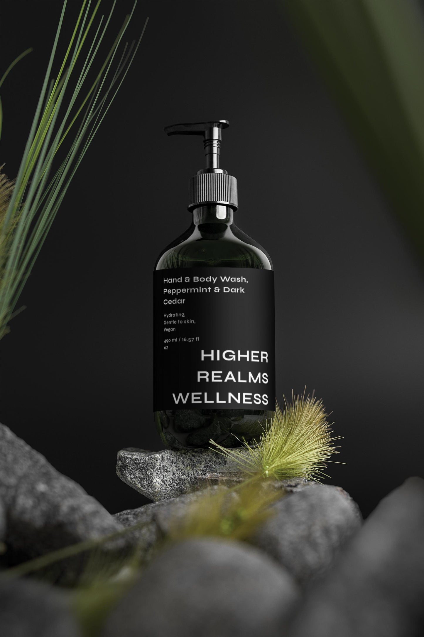 Hand & Body Wash, Peppermint & Dark Cedar