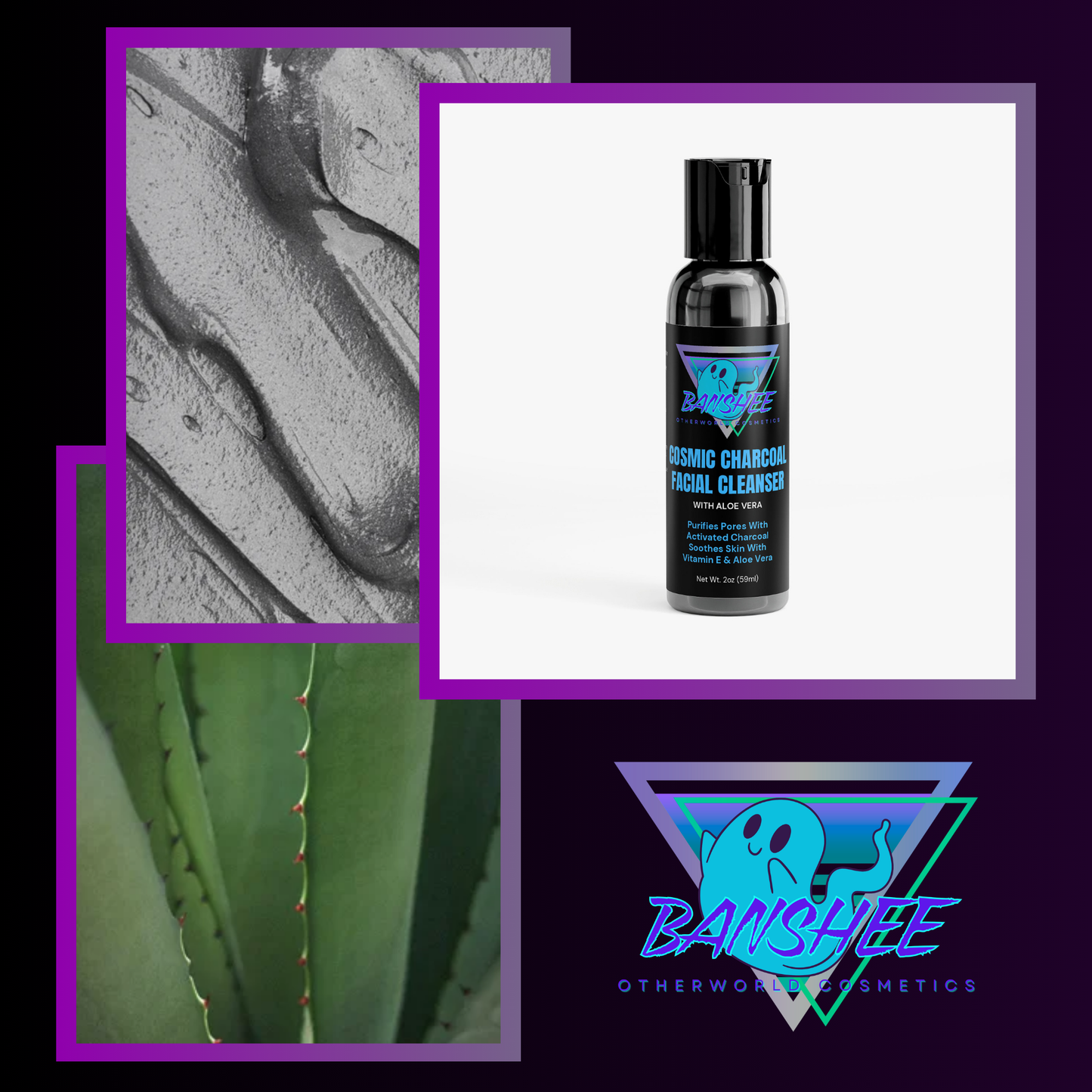 Banshee | Cosmic Charcoal Facial Cleanser