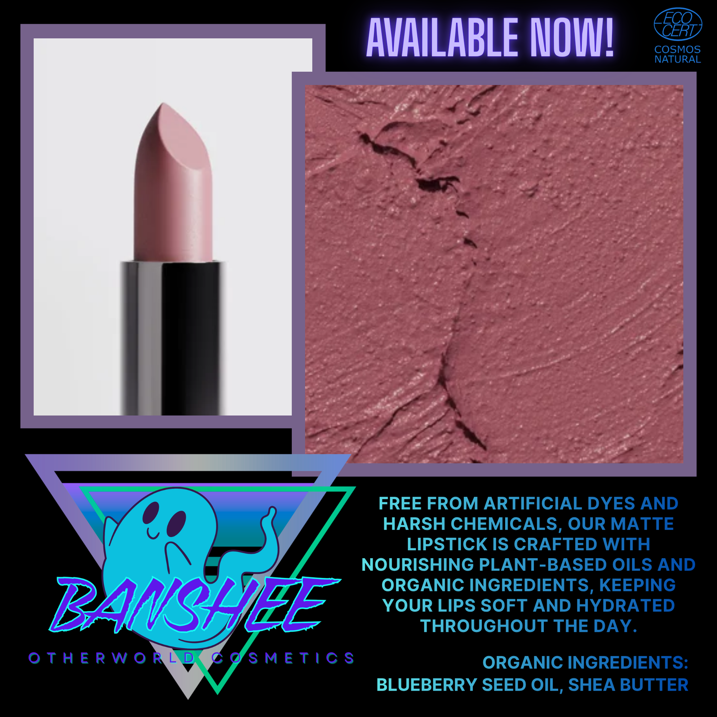 Banshee | Matte Lipstick - Dusty Rose