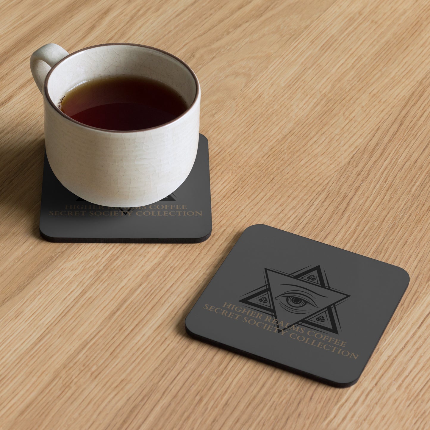 Secret Society Collection Cork-Back Coaster