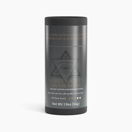Mélange Secret Society Gnosis | Café instantané fusion Chaga & Crinière de lion